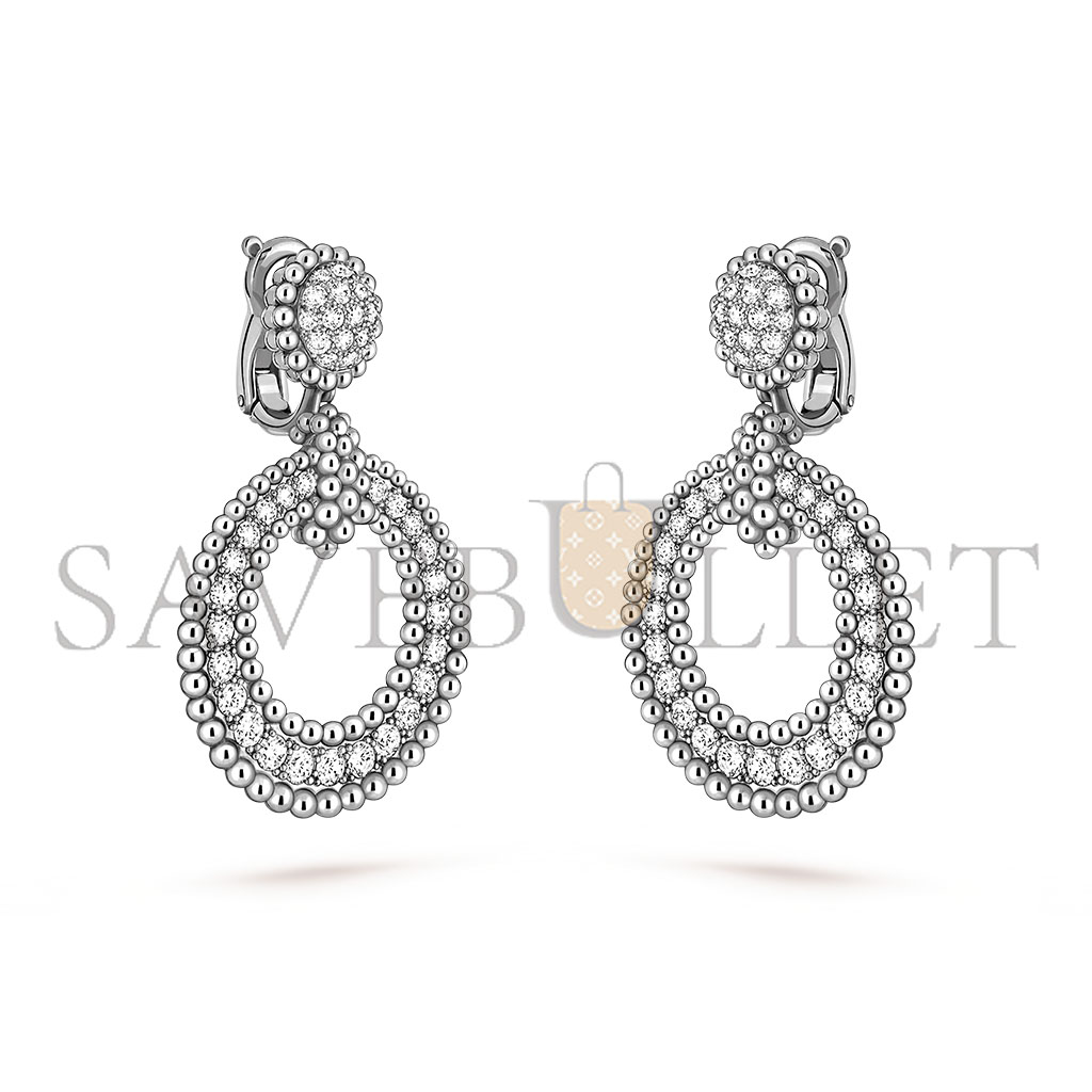 VAN CLEEF ARPELS PERLÉE DIAMONDS EARRINGS VCARPMBF00